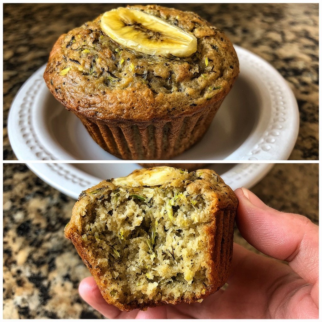 Banana Zucchini Muffins Delight