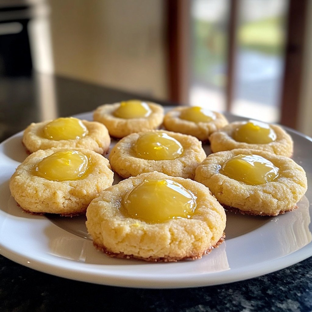 Lemon Zest Thumbprint Cookies