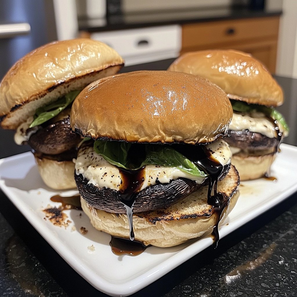 Balsamic Portobello Burgers