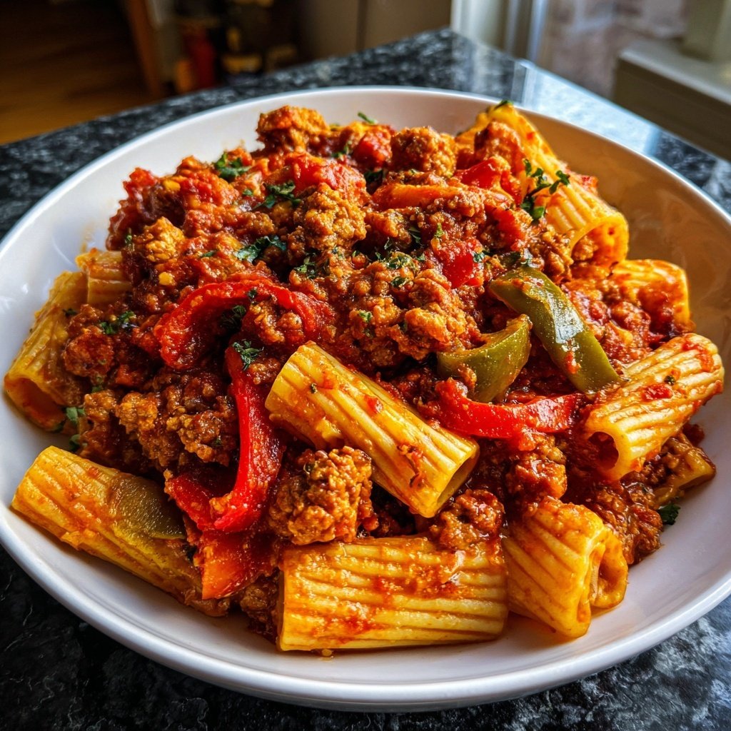 Easy Rigatoni Turkey Sausage Dinner