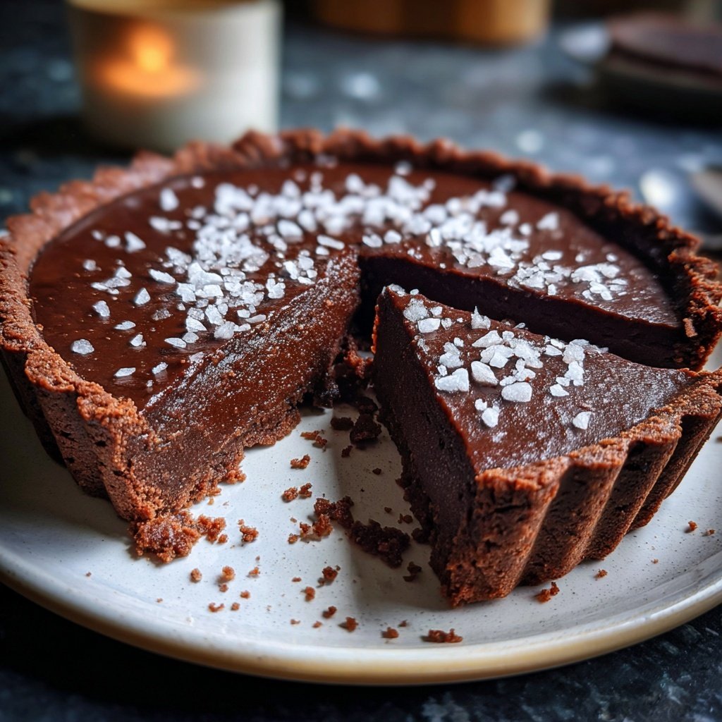 Dark Chocolate Sea Salt Tart
