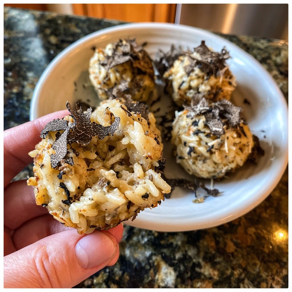 Savory Truffle Risotto Bites