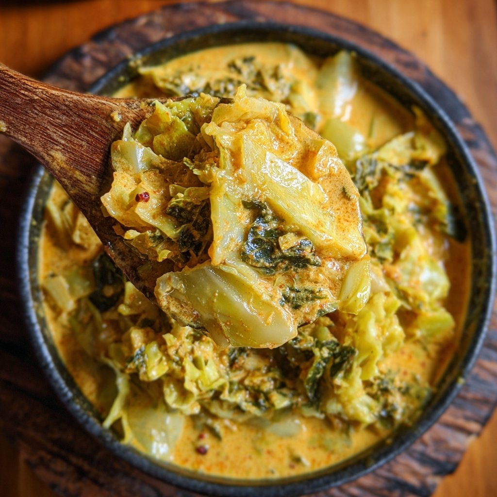Creamy Cabbage Curry Coconut Milk