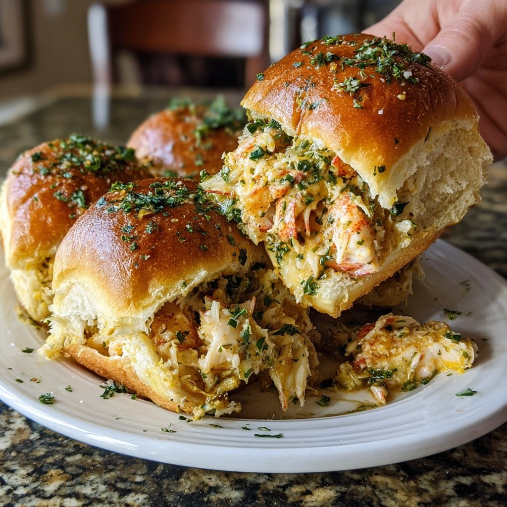 Garlic Butter Lobster Sliders