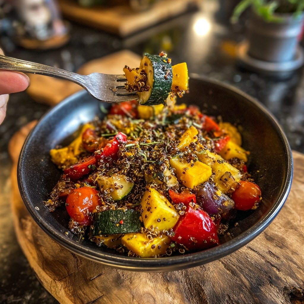 Roasted Vegetable Quinoa Salad