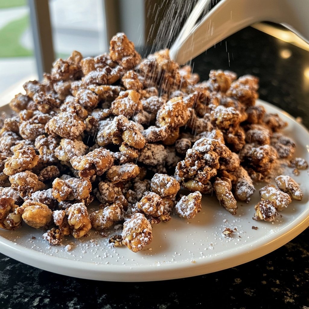 Peppermint Cocoa Roasted Nuts