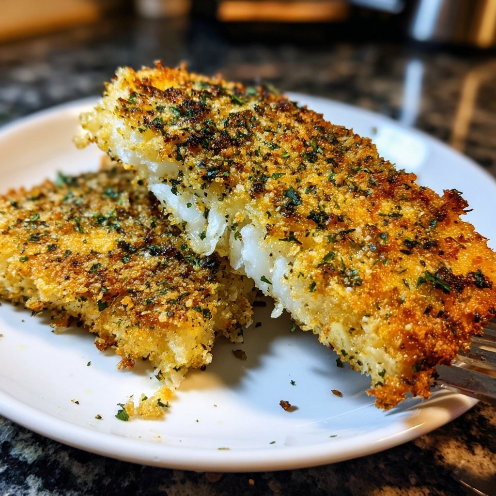 Parmesan Crusted Cod Bake