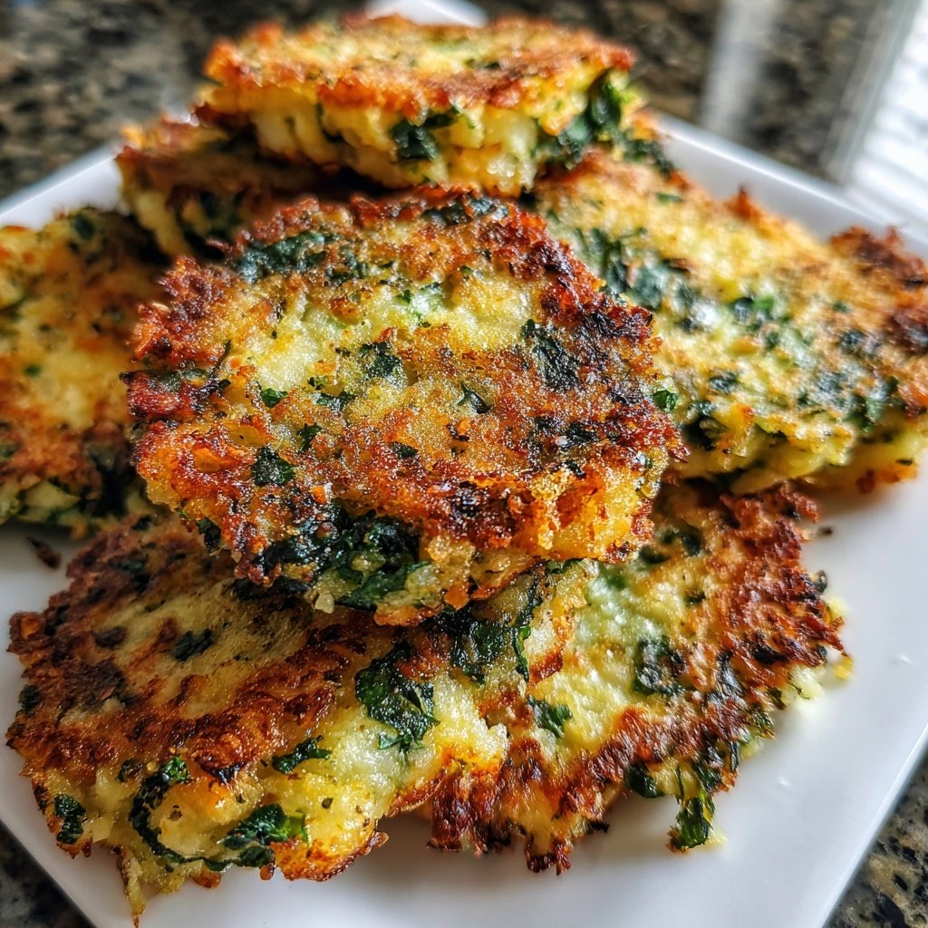Crispy Potato and Kale Fritters