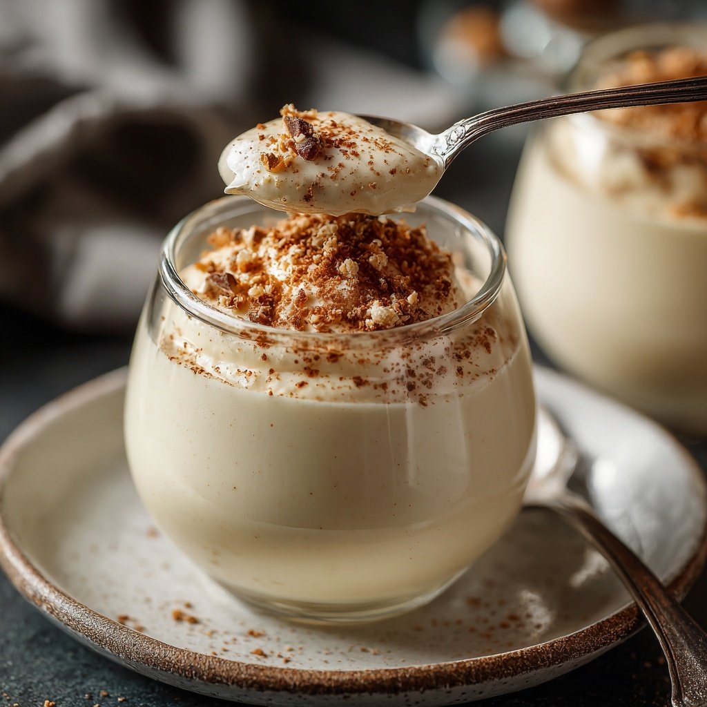 Eggnog Panna Cotta with Nutmeg