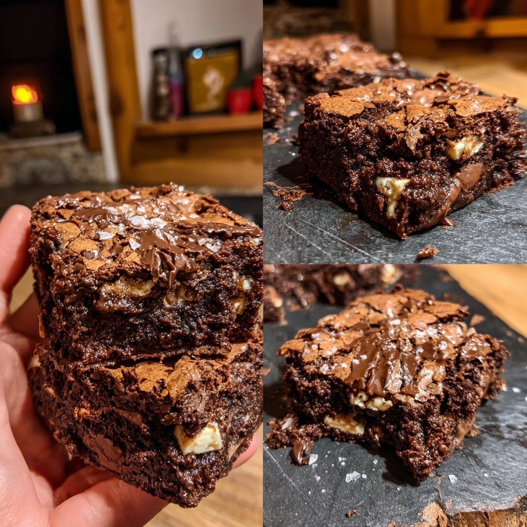 Triple Chocolate Fudge Brownies