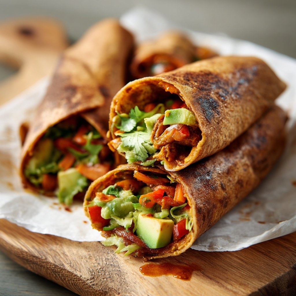 Smoky Chipotle Veggie Wraps