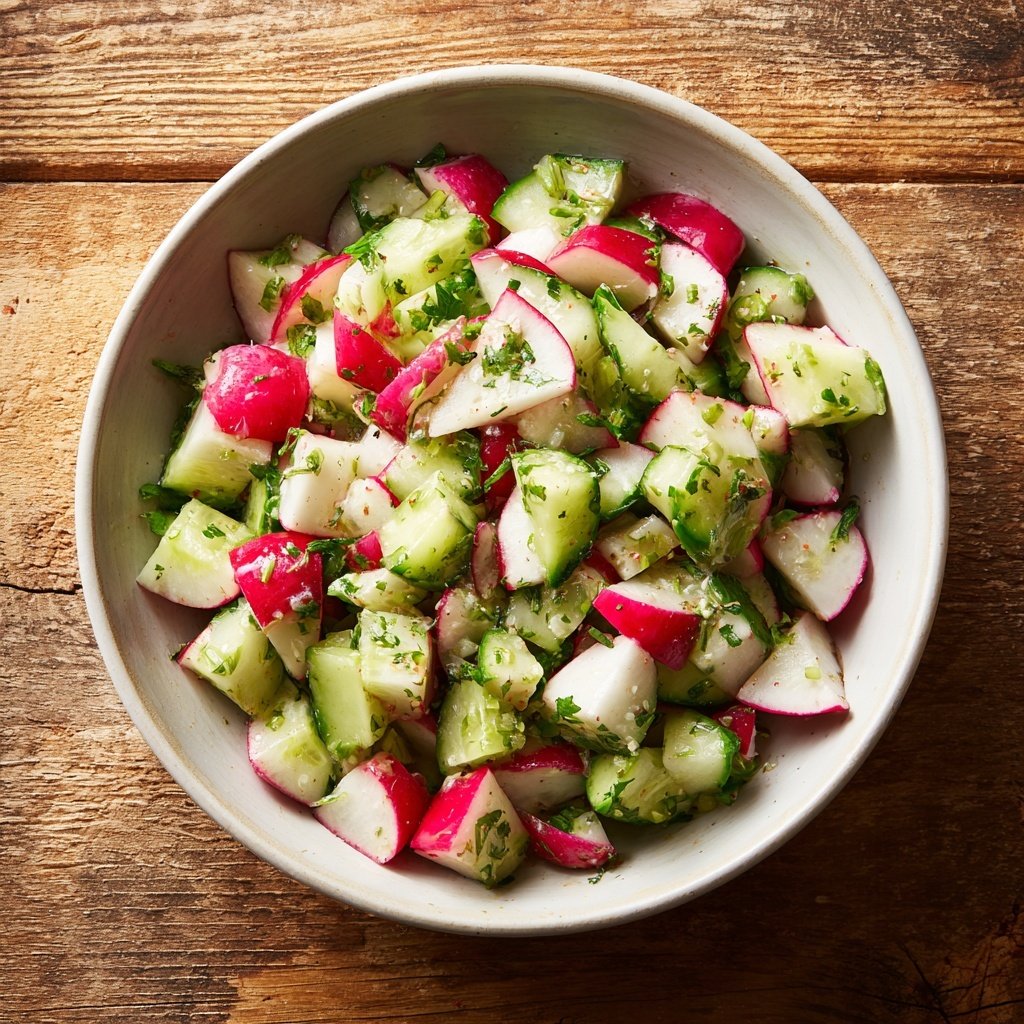 Tangy Cucumber Radish Salad