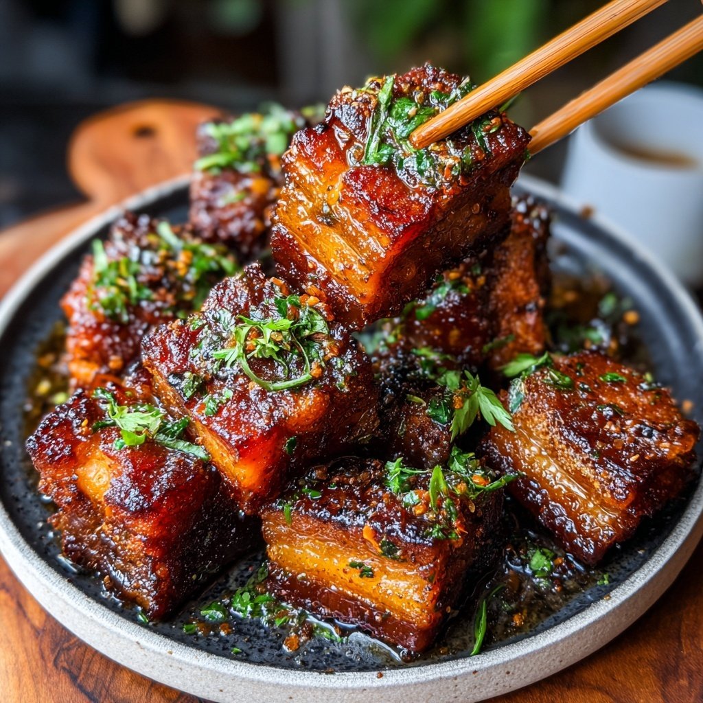 Air Fryer Pork Belly Crispy