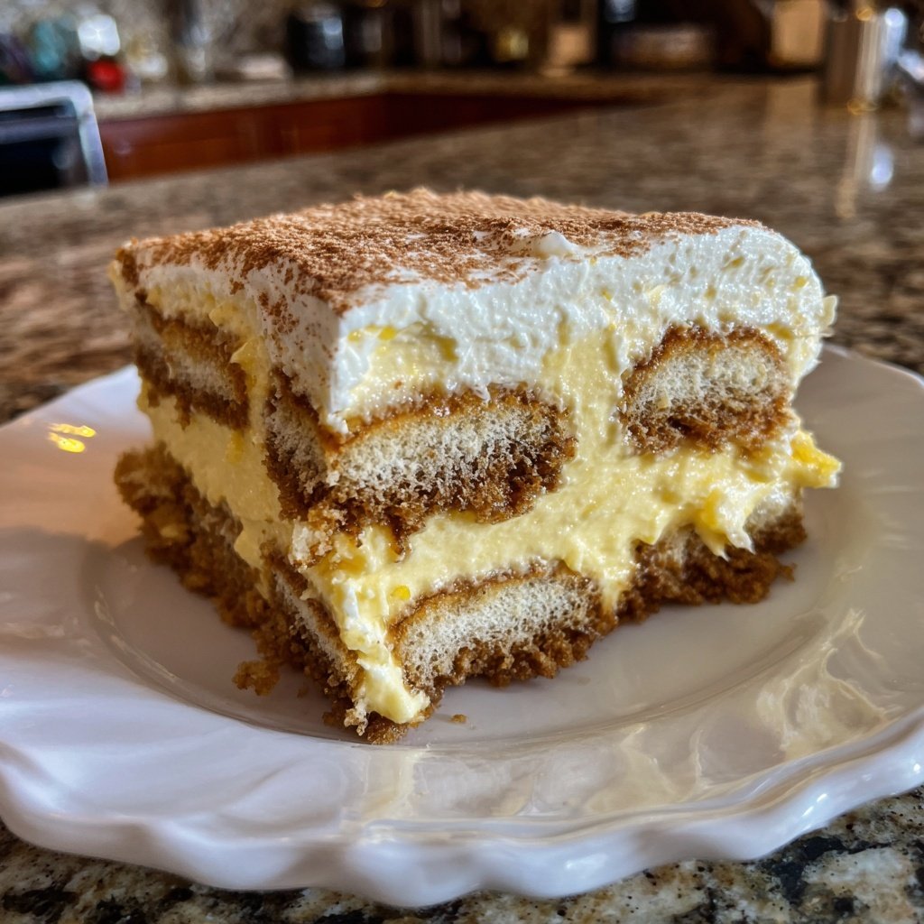 Limoncello Tiramisu with Mascarpone Cream