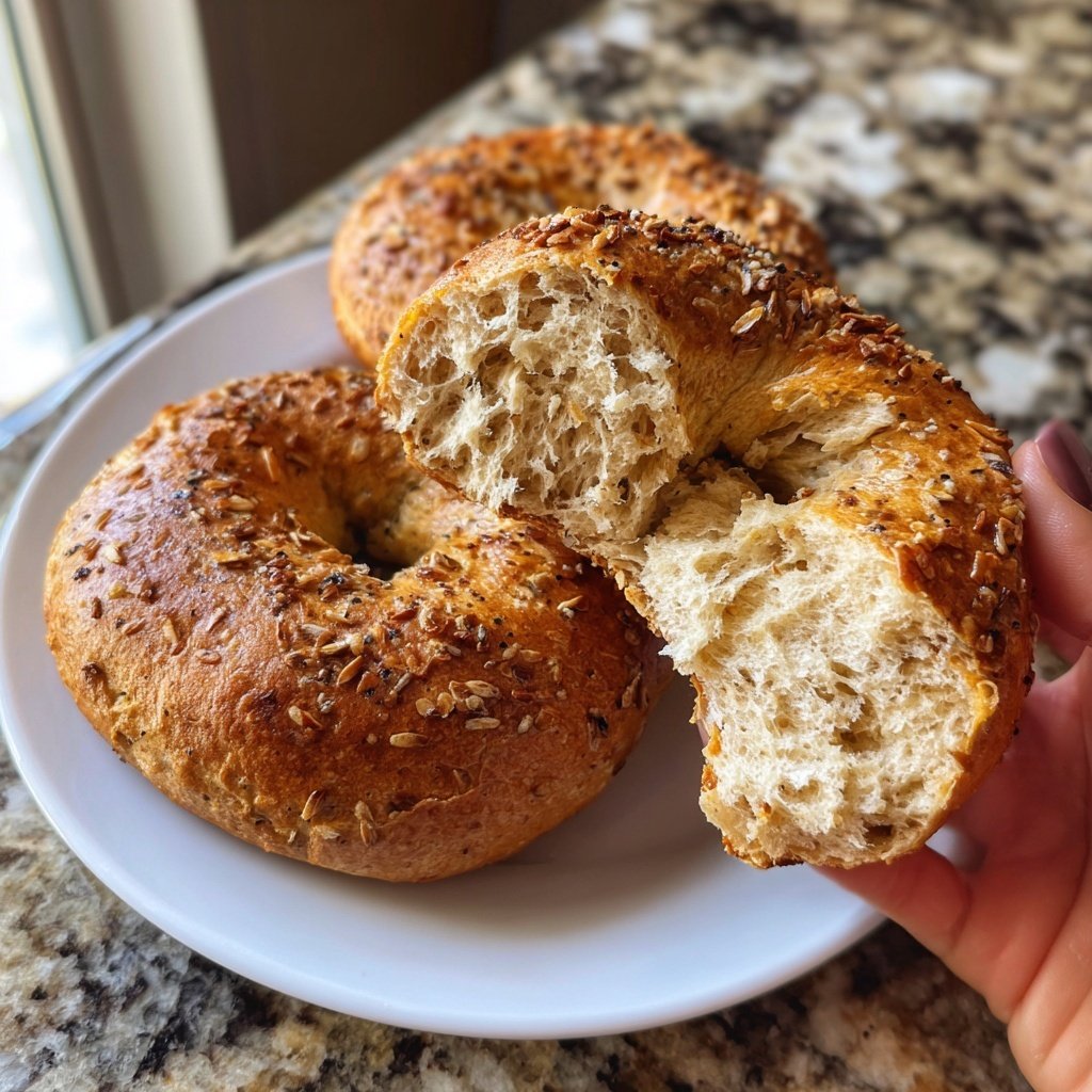 Protein Bagels with Poppy Seeds Traditional