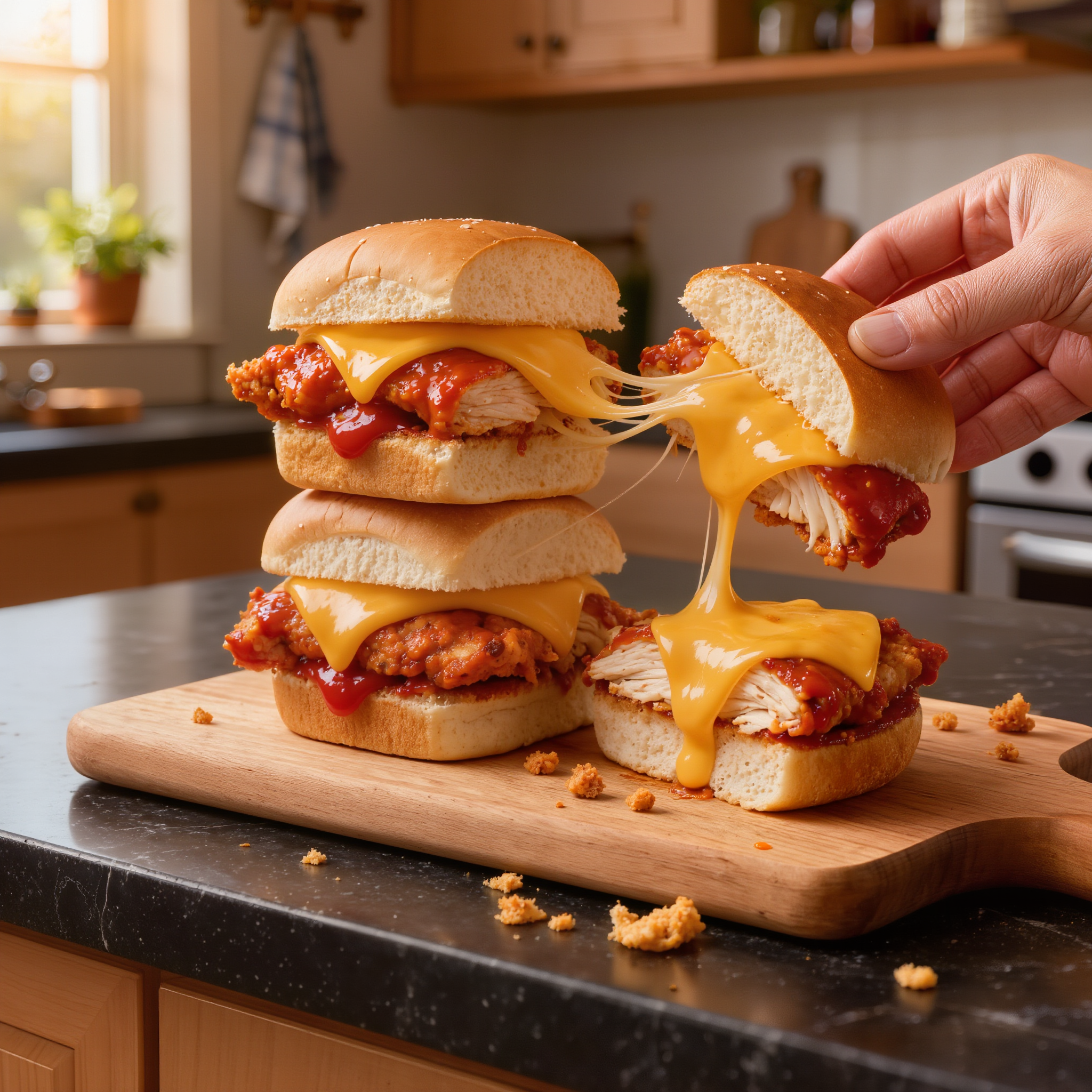 Buffalo Chicken Sliders Delight