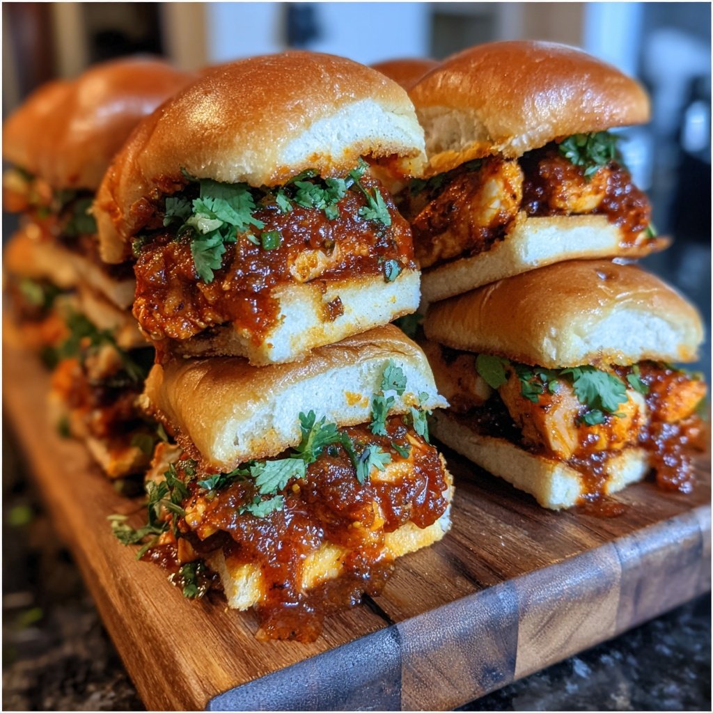 Spicy Tandoori Chicken Sliders