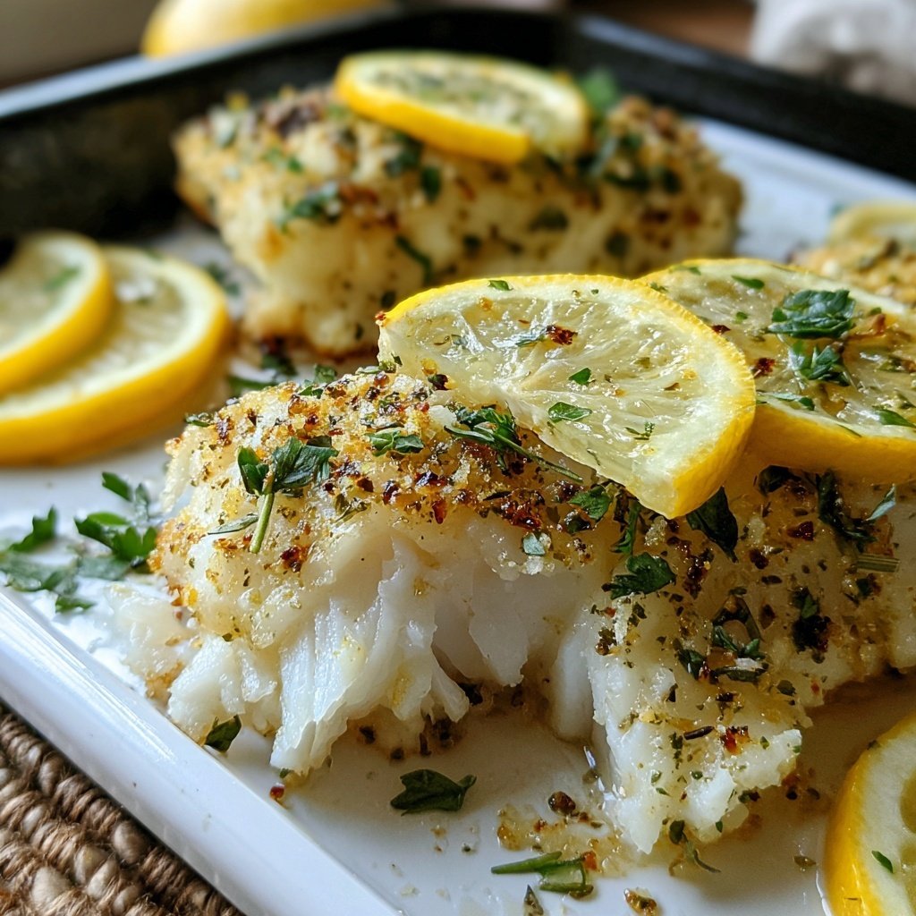 Lemon Herb Baked Cod