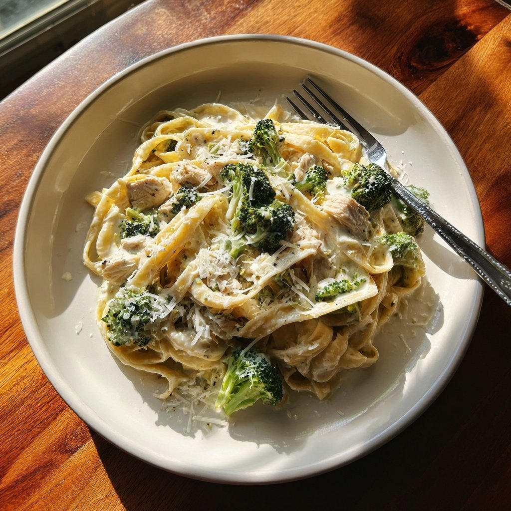 Turkey & Broccoli Alfredo
