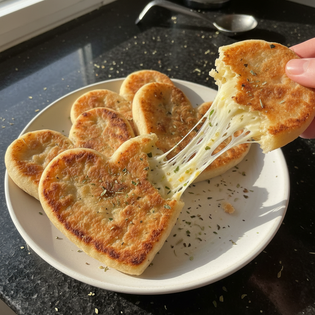 Savory Heart-Shaped Flatbreads