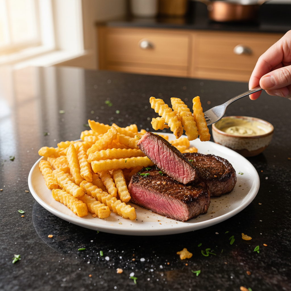 Candlelit Dinner Steak Frites