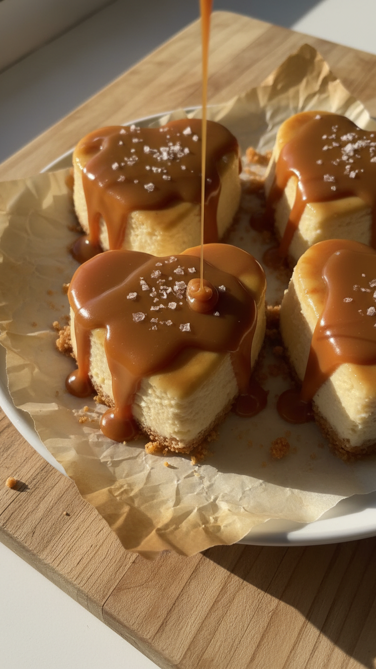 Caramel Cheesecake Hearts