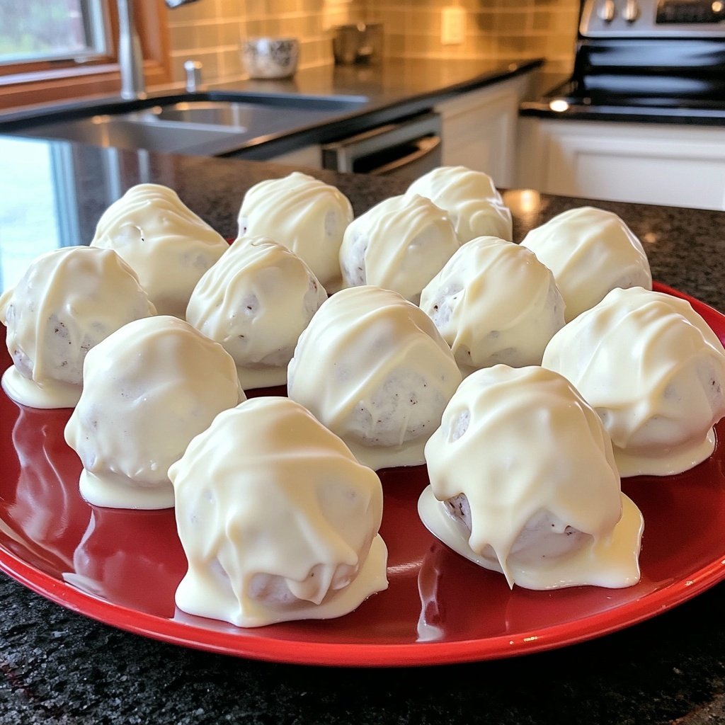 Quick Christmas White Oreo Balls