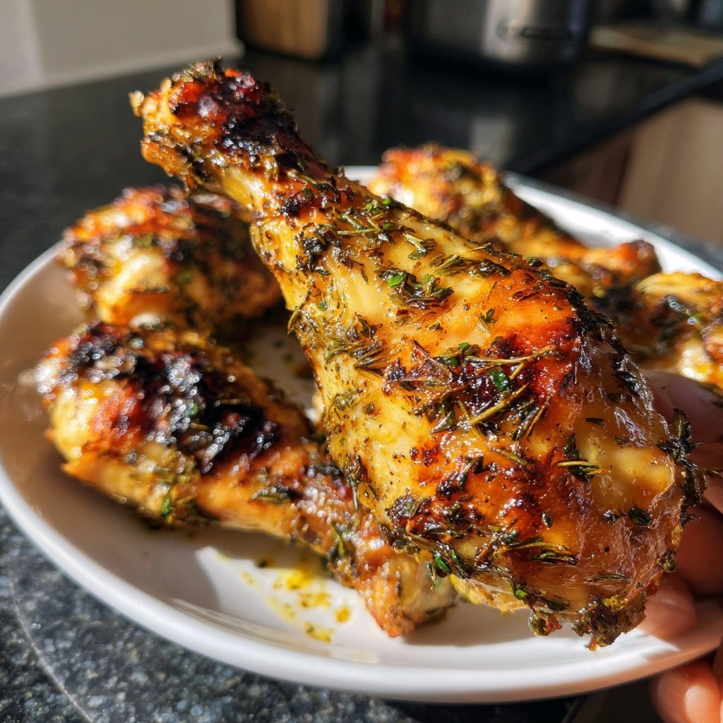 Lemon Herb Roasted Drumsticks