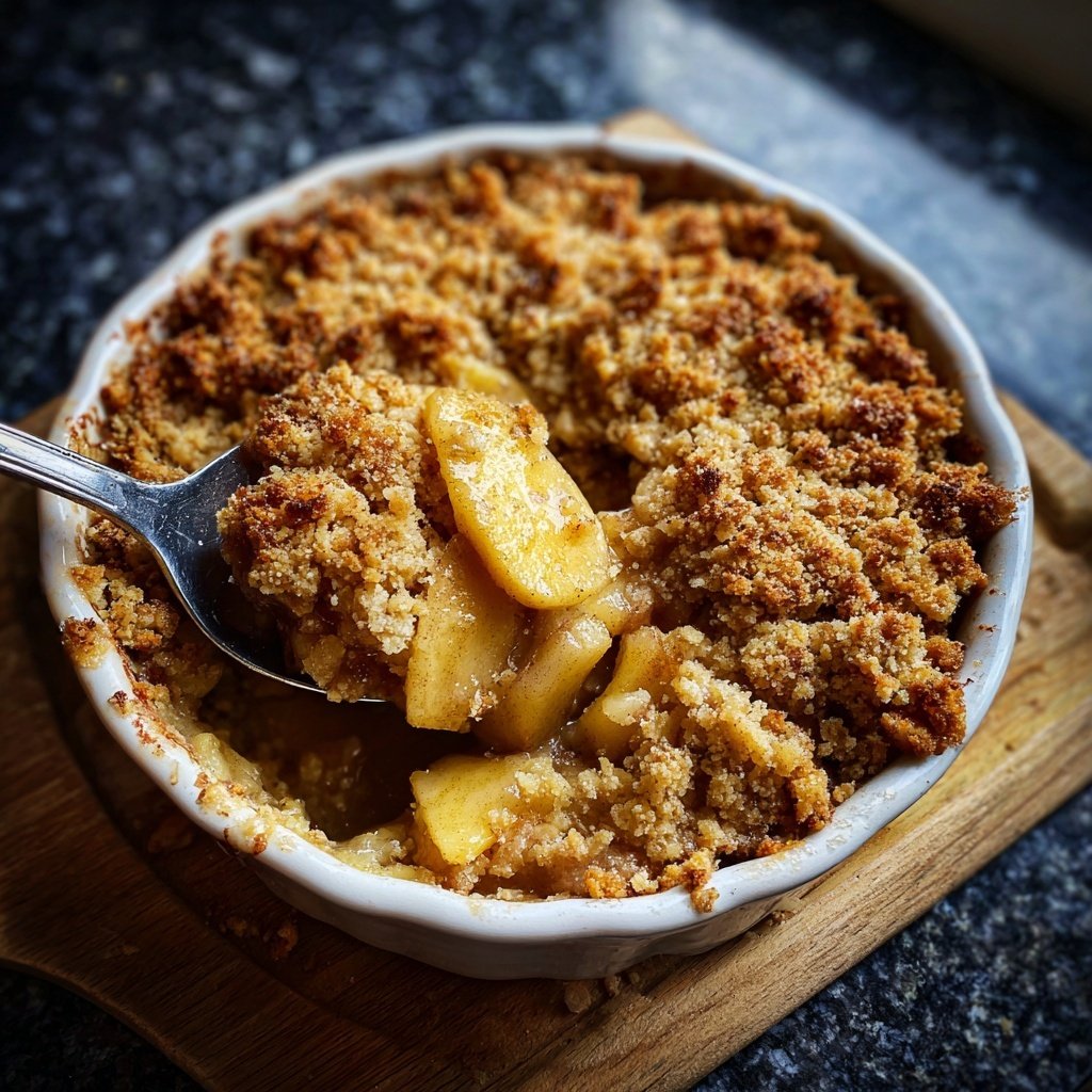 Cinnamon Apple Breakfast Crumble
